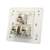3 Port CAT6A CAT7 RJ45 Wall CAT 7 Jack Triple Outlet LAN Panel(CAT7) view 1