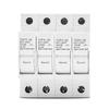 1P 2P 3P 4P 1100V 3-32A DC Fuse Holder 10 * 38mm High Voltage PV TOPV-32X Base Photovoltaic System Protection Protector gPV(4P Without LED) view 1