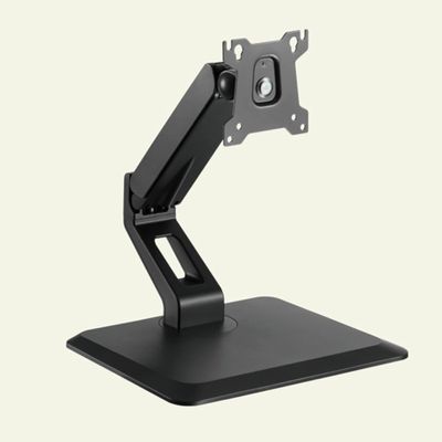 17 to 32 Inch Desktop TV Stand with Rotating Base and Adjustable Arm Height, Maximum VESA 100x100mm