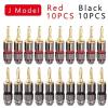 10/20Pcs 4mm Banana Jack Gold Plated Audio Speaker Banana Connector(Jx20) view 2