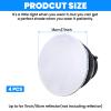 4 Pcs Light Diffusers Sock, 7"/18cm Diffuser Lamp Sock Soft Covers, White Standard Cloth Diffusers Light Socks, LampShade Reflector Lamp Socks for Studio Strobe Reflectors view 3
