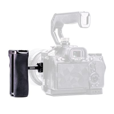 YANZUO Camera Hand Grip & Top Handle with 3 Cold Shoes, Universal Handle Ergonomic Silicone for NATO Rail & 1/4" Camera Cage (Hand Grip)