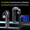 YANZUO Camera Hand Grip & Top Handle with 3 Cold Shoes, Universal Handle Ergonomic Silicone for NATO Rail & 1/4" Camera Cage (Hand Grip) view 4