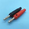 1Pair 4mm Type Male Banana Jack Connector Musical Speaker Cable Wire Pin Banana Adapter Red and Black(1Pcs Black 1Pcs Red) view 2