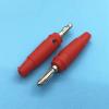 1Pair 4mm Type Male Banana Jack Connector Musical Speaker Cable Wire Pin Banana Adapter Red and Black(1Pcs Black 1Pcs Red) view 3