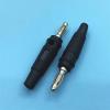 1Pair 4mm Type Male Banana Jack Connector Musical Speaker Cable Wire Pin Banana Adapter Red and Black(1Pcs Black 1Pcs Red) view 4