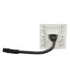 1 Set of HDMI2.0 Wall Panel with 20CM Extension Cable HDMI Pass-Through Socket Panel view 2