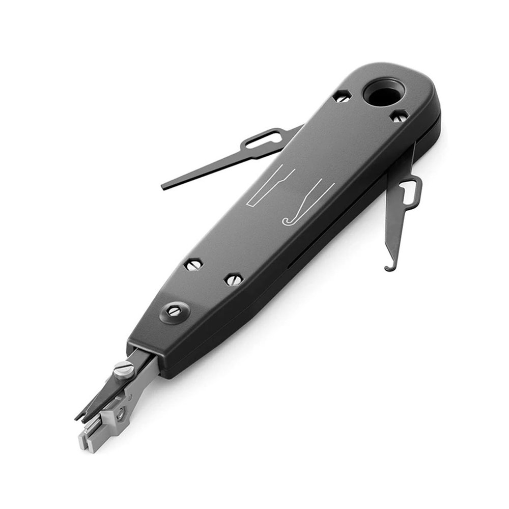 Cable Punching Tool, IDC/Network Cable Cat5 Cat6 and Telephone Impact Terminal Insertion Tool(Black)