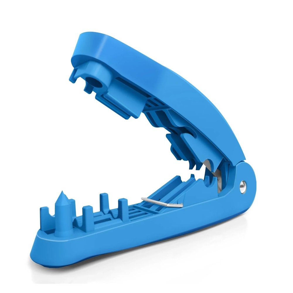 4-in-1 RJ45 Network Cable Tool with Cutting, Stripping, untangling and straightening Functions(Blue)