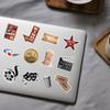 12 Pcs Movie Theme Stickers, Retro Cinema Vinyl Decals with Popcorn, Film Reel, Star, Ticket & Clapperboard Designs, Waterproof Aesthetic Stickers for Laptops, Water Bottles & Scrapbooks view 4