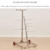Multiple Axle Cable Caddy with Wheels, Professional Electrician Electrical Wire Spool Rack Heavy-Duty Cables Dispenser Wire Unroller, Large Cable Spool Reel Wire Spinner Holder view 3