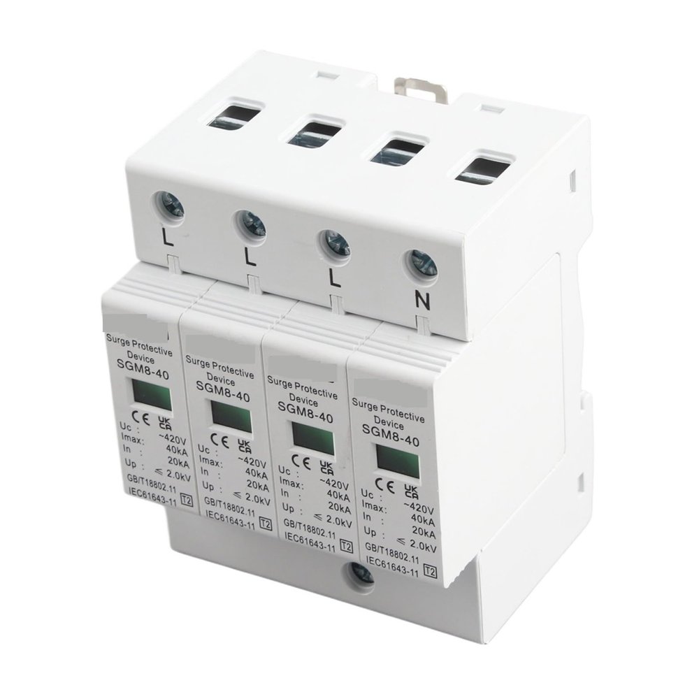 4P 20KA-40KA House Surge Din Rail Low-Voltage Protector Arrester Device for Thunder Protection