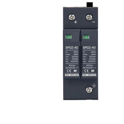 Surge Protector Protective Device Photovoltaic DC SPD 2P/3P DC12V 24V 48V 500V 690V 800V 1000V 20KA~40KA Lightning Protection(DC12V)