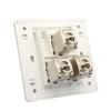 3 Port CAT6A CAT7 RJ45 Wall CAT 7 Jack Triple Outlet LAN Panel(CAT6A) view 1