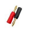 10Pcs 4mm Banana Plugs Gold Plated Non Slip Shell Musical Speaker Cable Wire Pin Banana Connectors(10 Black) view 3