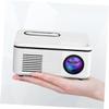 BRIGHTFUFU Mini USB Portable LED Projector with Low Noise Cooling System Diffuse Reflection Eye Protection Small Multimedia Video Player for Home Theater Compatible with Tv Boxes Laptops and view 3