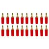 20pcs 2.5mm Banana Plugs Speaker Cable Wire Pin Banana Pure Copper Gold Plated Connectors(20 Red) view 2