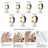 Smart Ring for Women Men,Fitness Tracker Ring with Heart Rate, Sleep Monitoring, Blood Oxygen, Step Counting for iOS and Android, No Subscription Fee, Waterproof, Valentines Day Gifts(NewGold, 9) view 2