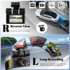 4 Channel Dash Cam for Cars,360 Degree View 2K Dash Cam Car Camera Front and Rear Inside Left Right,3 Dashcams with GPS Wi-Fi & App Control Night Vision,G-Sensor Loop Recording,24H Parking Mode view 3