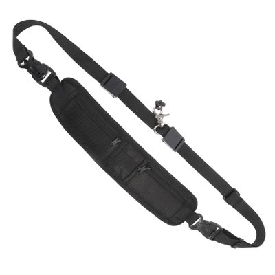 IWOWHERO Adjustable Nylon Camera Neck Strap with Small Pockets Breathable Mesh Shoulder Sling Belt Comfortable Lightweight for Photographers and Outdoor Shooting
