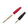 2Pcs 2mm Gold Plated Banana Jack Connector 2mm Male Speaker Amplifier Cable Wire Solder Type Bananas Connector(2 Red) view 3