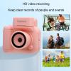 Jectse Tiny Portable Small Camera, 1080P HD Display Thumb Sized Camera Keychain with 32GB Memory Card Built in Flash, Ideal for Social Media Sharing or Printing (Pinkish) view 4