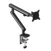 17-38" 10kg Single Arm Gas Spring 100x100 Monitor Desk Stand Clip Ring Base PC Desk Stand view 1