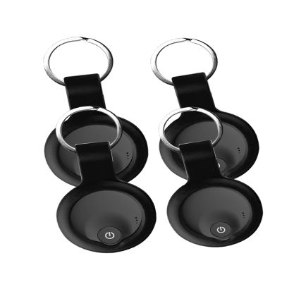 Case for PAKCQNH Tracker Tags - Superior Silicone Build, Shockproof & Anti - Slip. Fits Widely, Protects Against Scratches. Precise Cutouts Ensure Full Functionality.Black(4 Pack).