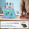 WESOROL Case for iPad A16 11th/10th Generation 2025/2022 with Pencil Holder Shoulder Strap iPad Case 10th Generation Shockproof Cover for iPad 11th/10th Gen Cases,Purple Green view 3