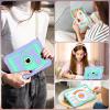 WESOROL Case for iPad A16 11th/10th Generation 2025/2022 with Pencil Holder Shoulder Strap iPad Case 10th Generation Shockproof Cover for iPad 11th/10th Gen Cases,Purple Green view 4