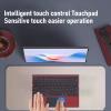 Jectse Foldable Keyboard, Multi Touch Touchpad, Triple Folding Portable Keyboard with PU Leather Cover, Full Size Wireless for Phone Tablet Laptop PC, 12 Multimedia Hotkeys, view 3