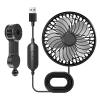 MIADOSHINSE Dual-Mount Car Rear Seat Cooling Fan, 5 ABS With Strong | 5V USB Powered, For SUV, Sedan, & Backseat Kids view 2