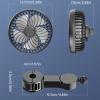 MIADOSHINSE Dual-Mount Car Rear Seat Cooling Fan, 5 ABS With Strong | 5V USB Powered, For SUV, Sedan, & Backseat Kids view 3