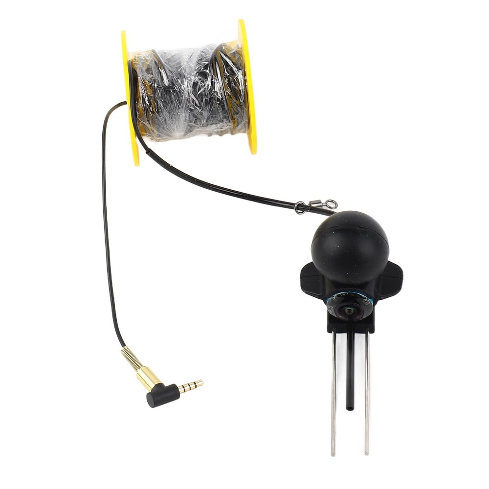 Klanata Underwater Fishing Camera with 65ft Cable CVBS Format HD Transmission, 3.5mm Plug for Boat Fish Finders (20m/65.6ft)