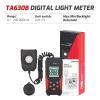 lux Meter, TA630 Professional Lux Meter Handheld Light High Accuracy Luxmeter Illuminometer Photometer Lighting Intensity Brightness Measurement(TA630B) view 2