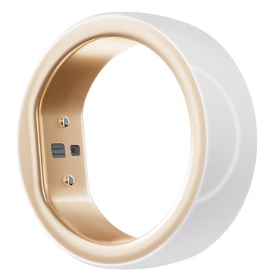 femometer Smart Ring Gen2 Ceramic | Sleep, Heart Rate & Cycle Monitoring with Free Subscription | Women's Health & Fertility Tracker with BBT Technology | Size Before You Buy - Size 10