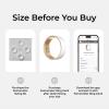 femometer Smart Ring Gen2 Ceramic | Sleep, Heart Rate & Cycle Monitoring with Free Subscription | Women's Health & Fertility Tracker with BBT Technology | Size Before You Buy - Size 10 view 2