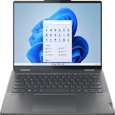 Lenovo Yoga 7 2-in-1 Business Laptop, 2025, 16" 1920x1200 Touch, AMD-8 Core Ryzen 7 8840HS, 16GB LPDDR5, 512GB SSD, Win11 Home, Backlit KB, Wi-Fi 6E, BT 5.3, 1080p + IR Camera, Arctic Grey
