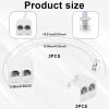 4 Pack Phone Line Splitter, RJ11 6P4C 1 Male to 2 Female Two Way Wall Jack Adapter, 2 Pcs with Pigtail Cable and 2Pcs Wireless for Office Home Landline Telephone, Fax Machine, Modem (White) view 3