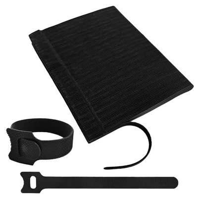 128 PCS Reusable Cable Ties, Adjustable Cable Organizer, Hook-Loop Cable Management - 6 Inch