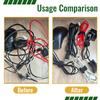 128 PCS Reusable Cable Ties, Adjustable Cable Organizer, Hook-Loop Cable Management - 6 Inch view 4