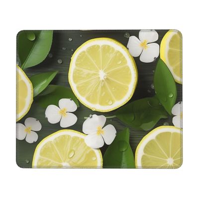 Mouse Pad with Non-Slip Rubber Base 8.3 x 10.3 in Mouse Mat with Stitched Edge Fresh Lemon Gaming Mousepad for Wireless Mouse Computer Laptop Home Office Desk Pad