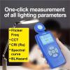 lux Meter, LS330 Spectral Illuminance Meter Luxometer Light Digital CCT UVI CRI Ra Lx FC Flicker Frequency Lighting Intensity Brightness Measurement view 2