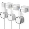 6 Pack Magnetic Cable Clips, Cord Organizer Holder, Strong Adhesive Desk Cable Management Organizer, Phone USB Charging Cords Wire Holder Organizer for Home, Office, Car, Desk, Nightstand (White) view 1