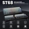 ZORNHER ST68 Ergonomic Split Keyboard,65% Wireless Gaming Keyboard with Knob,65% Black Hot-Swappable Mechanical Keyboards for Win/Mac,Silent Switches,RGB Backlit view 2