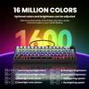ZORNHER ST68 Ergonomic Split Keyboard,65% Wireless Gaming Keyboard with Knob,65% Black Hot-Swappable Mechanical Keyboards for Win/Mac,Silent Switches,RGB Backlit view 3