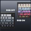 ZORNHER ST68 Ergonomic Split Keyboard,65% Wireless Gaming Keyboard with Knob,65% Black Hot-Swappable Mechanical Keyboards for Win/Mac,Silent Switches,RGB Backlit view 4