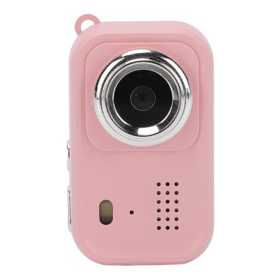 VELATEMOR Thumb Camera, 1080P Mini Body Camera with 2 Inch Screen, 120mins Recording, Portable Wearable Cam with Wrist Strap & Keychain for Outdoor Sports Pet Recording Daily Vlog (Pink)