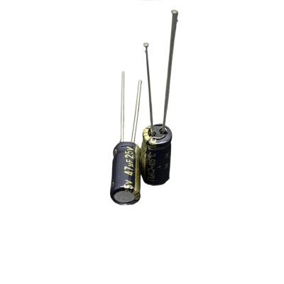 100pcs/Lot 47uF 25V 5x11mm 25V47uF Aluminum Electrolytic Capacitor