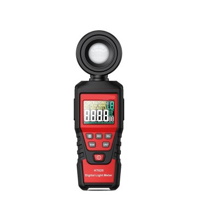 lux Meter, HT620 Digital Light Meter 100000 LUX Photometer Luxmeter Professional Lux FC Test LED High Accuracy Illuminometer Lighting Intensity Brightness Measurement(HT620)